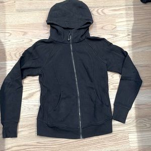 Black lululemon zip up sweatshirt